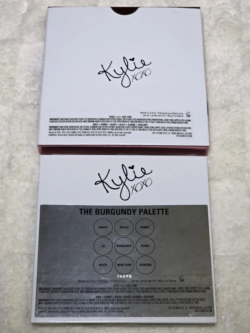 KYLIE COSMETICS 9 PAN PRESSED POWDER KYSHADOW—THE BURGUNDY PALETTE—NIB